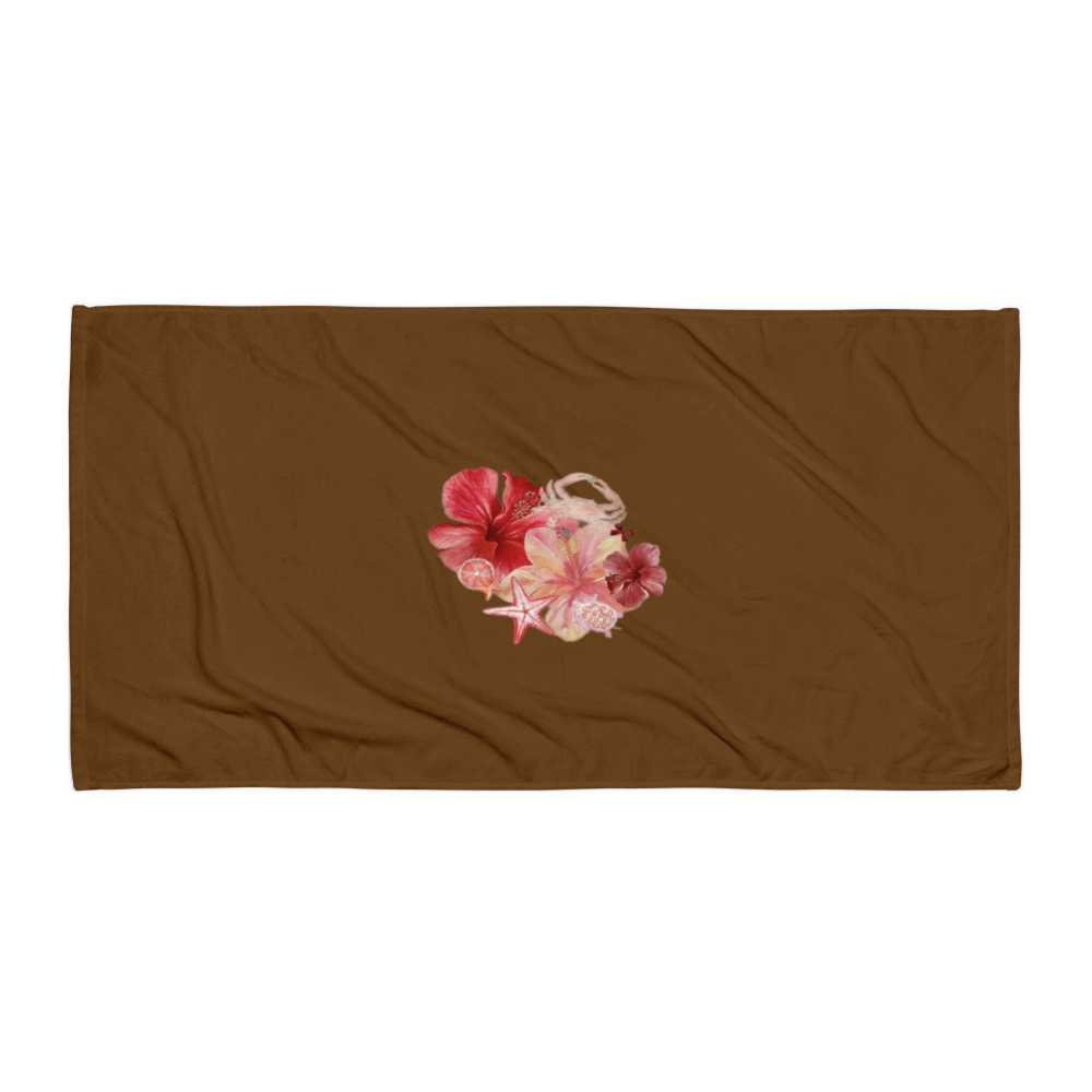 Floral Print Premium Beach Towel