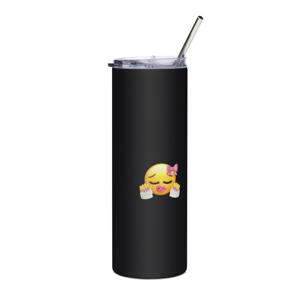 Trendy Girly Emoji Stainless Steel Tumbler