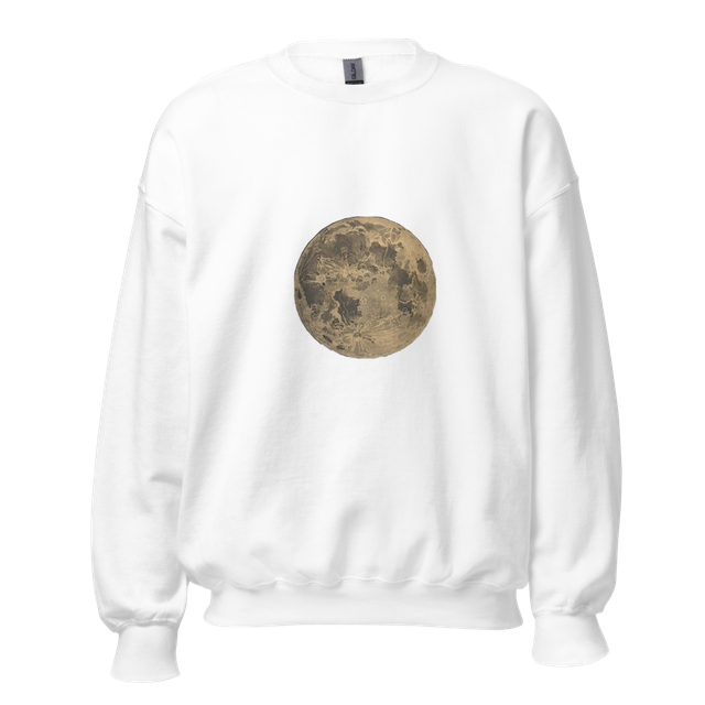 Gildan 18000 Full Moon Graphic Crewneck Sweatshirt