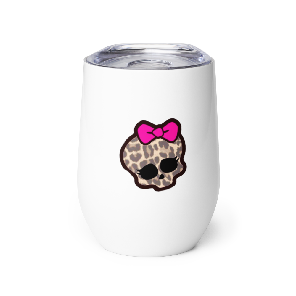  Star Pattern White Stainless Tumbler
