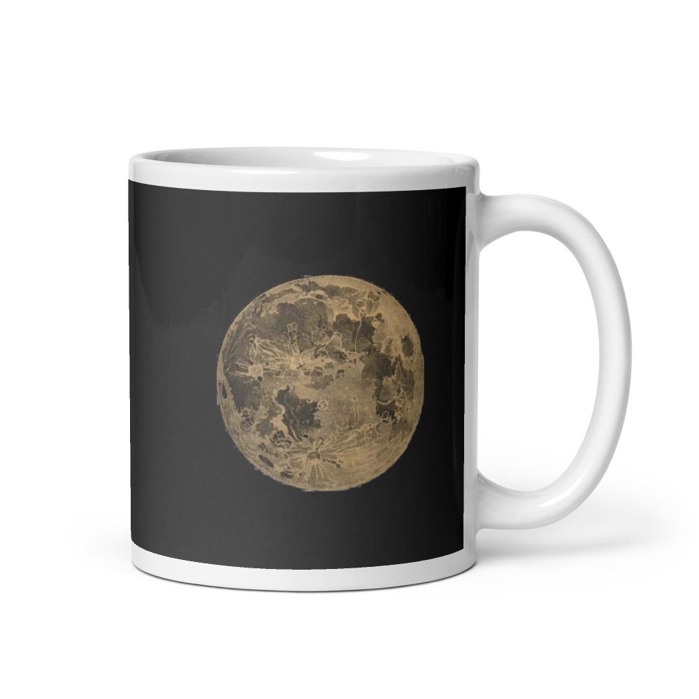 Premium Full Moon Graphic Ceramic Coffee Mug