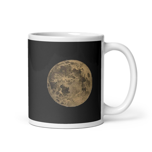 Premium Full Moon Graphic Ceramic Coffee Mug