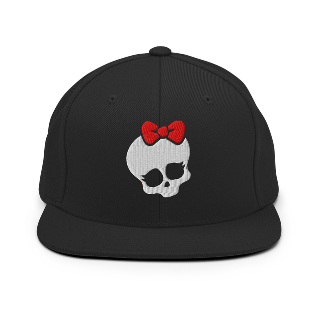 Embroidered Skull Yupoong 6089M Snapback Hat