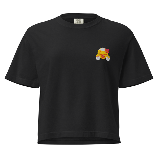Glam Emoji Aesthetic Flat Embroidery Sweatshirt