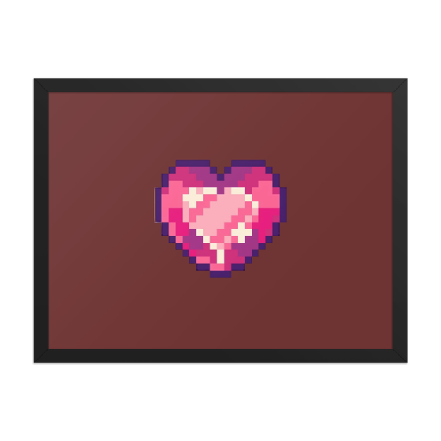 Pixel Heart Poster