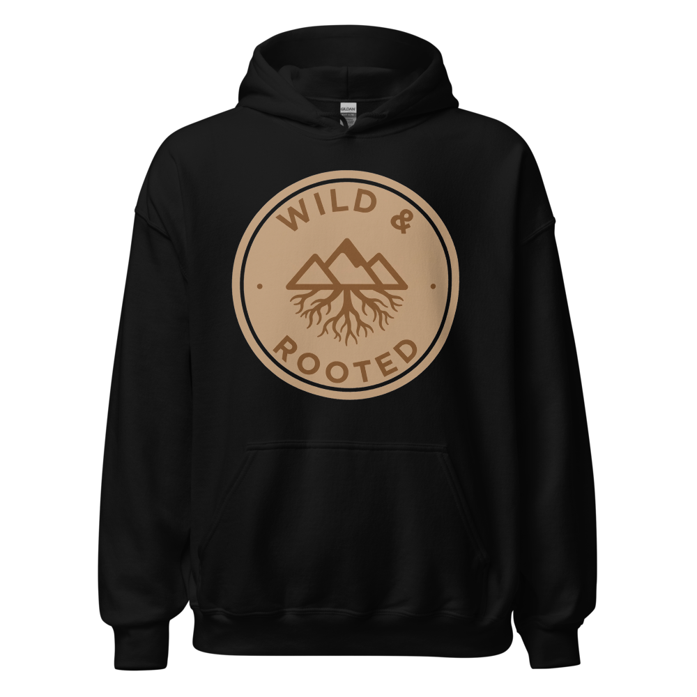 Wild & Rooted Black Mountain Hoodie