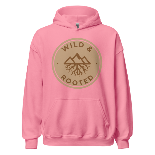 Wild & Rooted Pink Mountain Hoodie