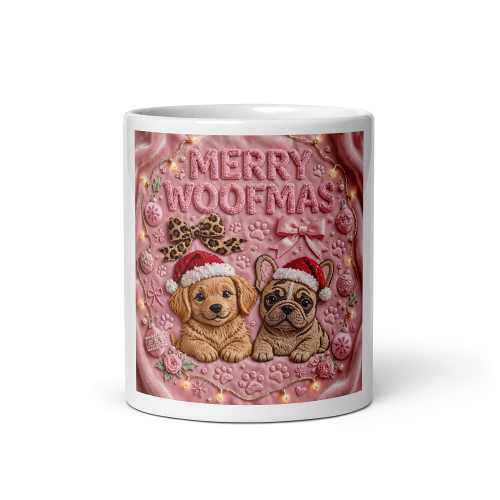 Merry Woofmas Mug - Dog Mom Christmas Mug