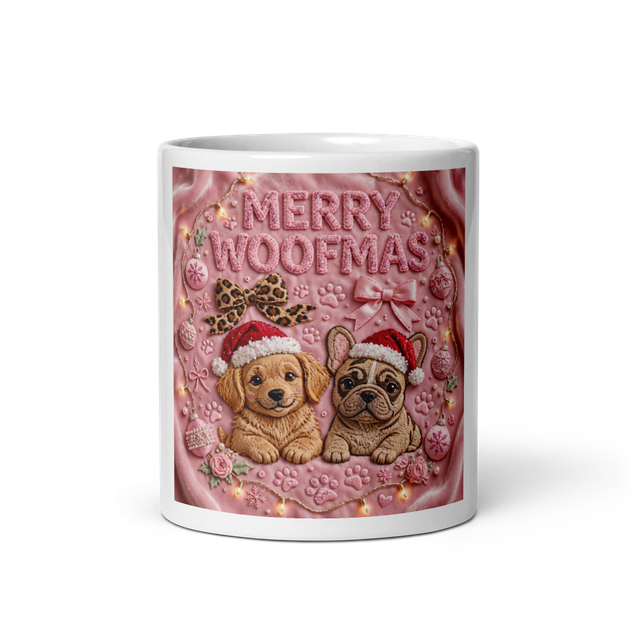 Merry Woofmas Mug - Dog Mom Christmas Mug