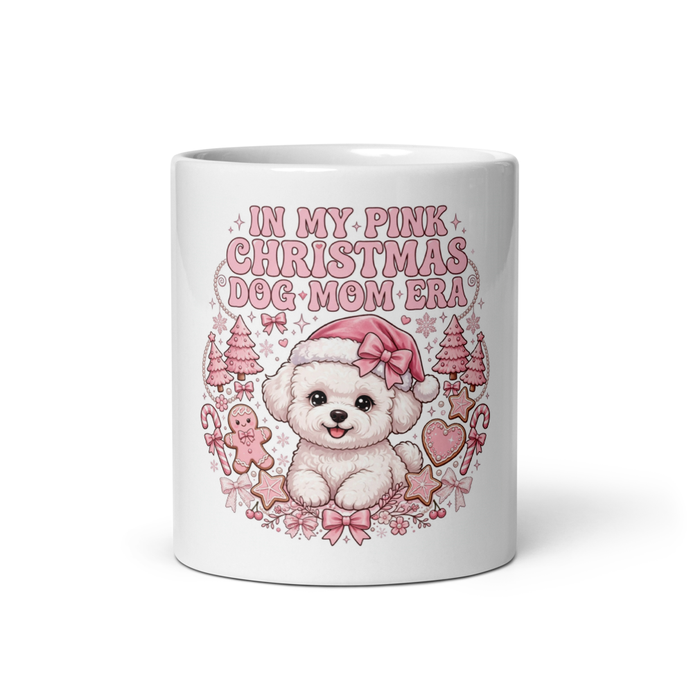 In My Pink Christmas Dog Mom Era Mugs 