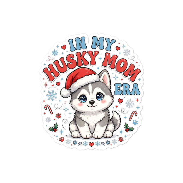 In My Husky Mom Era Shirt-Cute Husky Mom Christmas