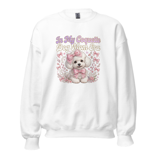 In My Coquette Dog Mom Era Shirt Pink Bow Poodle