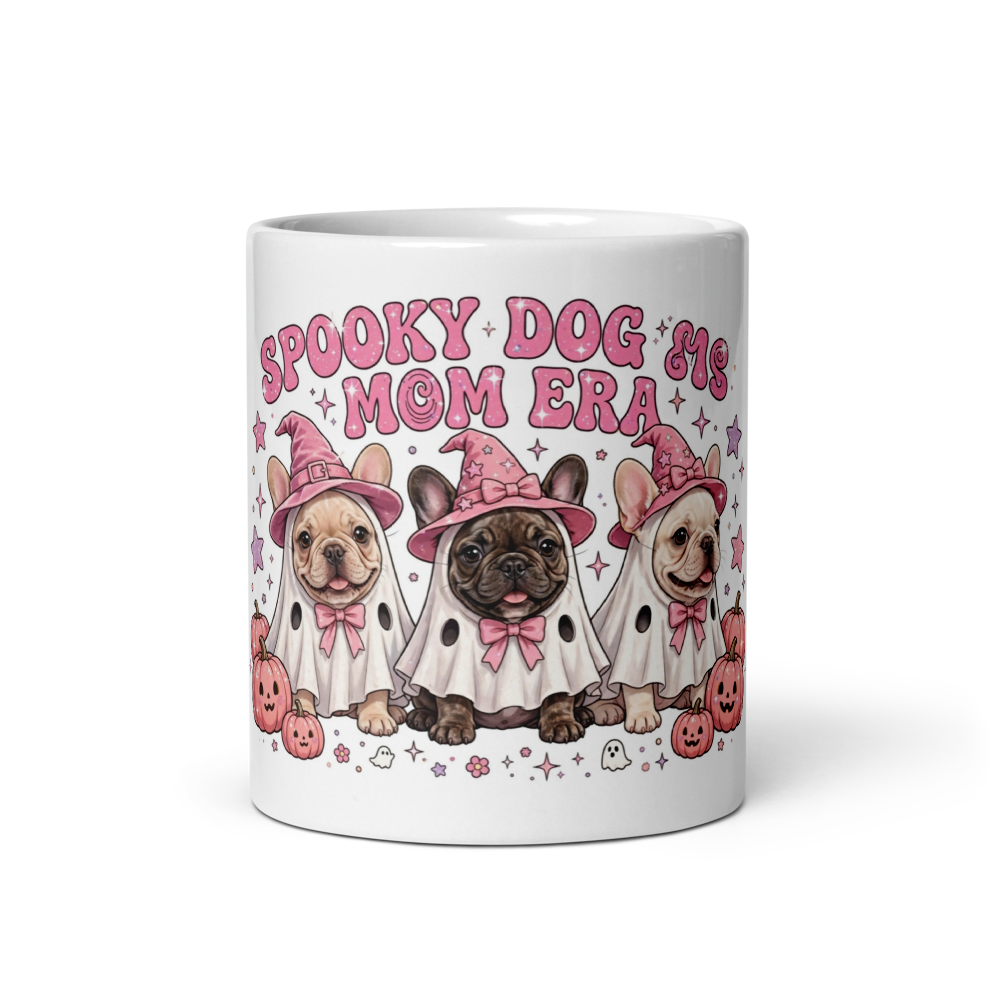 Spooky Frenchie Dog Mom Era Mug-Halloween Mug