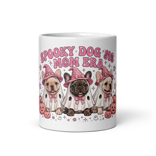 Spooky Frenchie Dog Mom Era Mug-Halloween Mug
