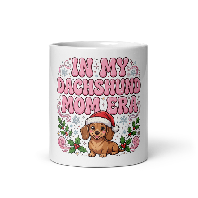 Dachshund Mom Era Mug Christmas Weenie Dog Mugs