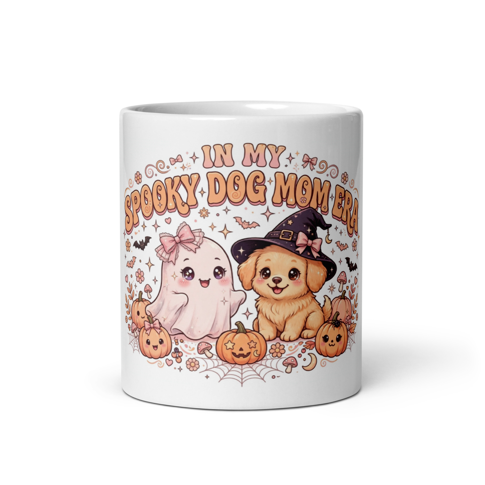 Spooky Dog Mom Era Halloween Mug - Ghost Dog Mom