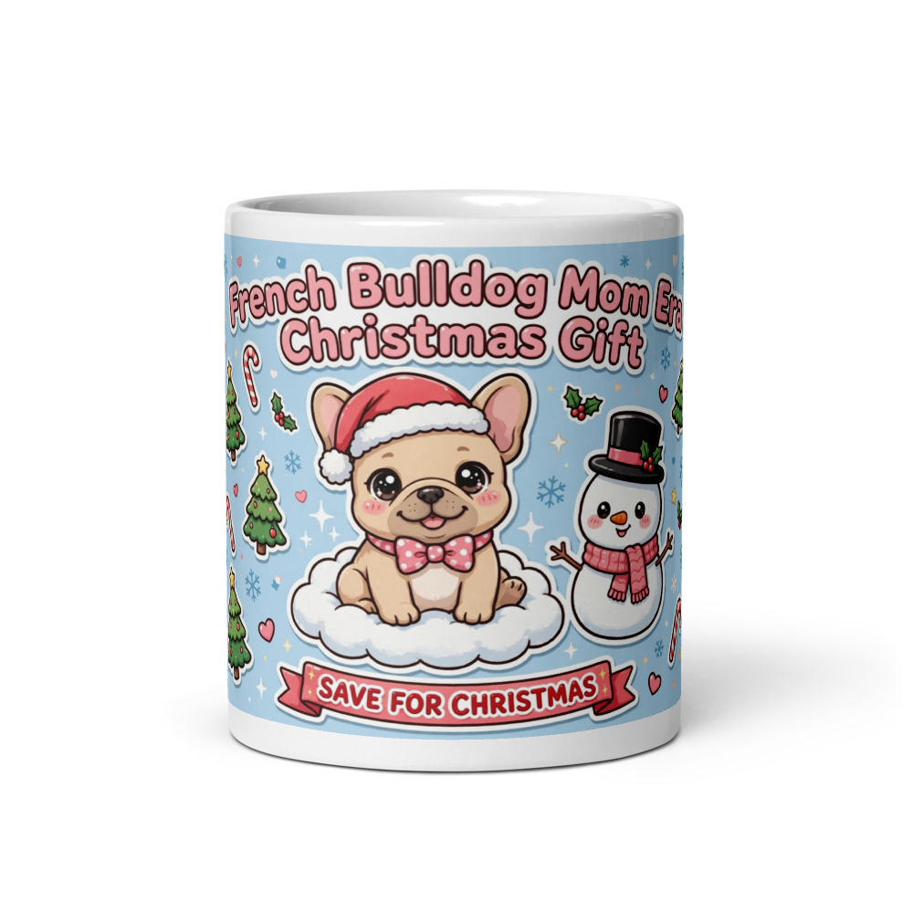 French Bulldog Mom Era Christmas Gift Mug