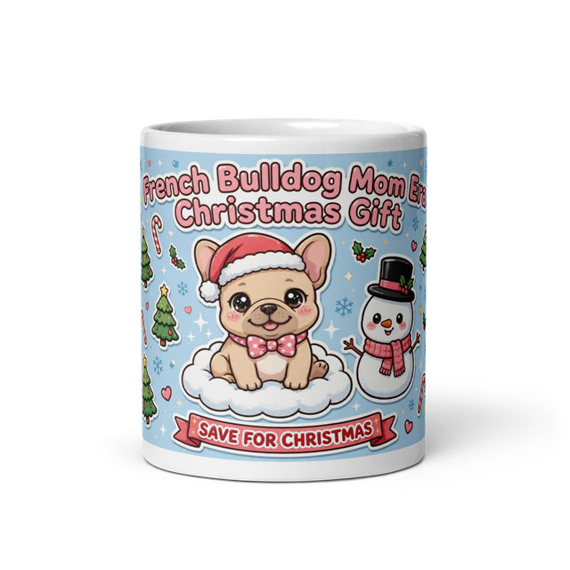 French Bulldog Mom Era Christmas Gift Mug
