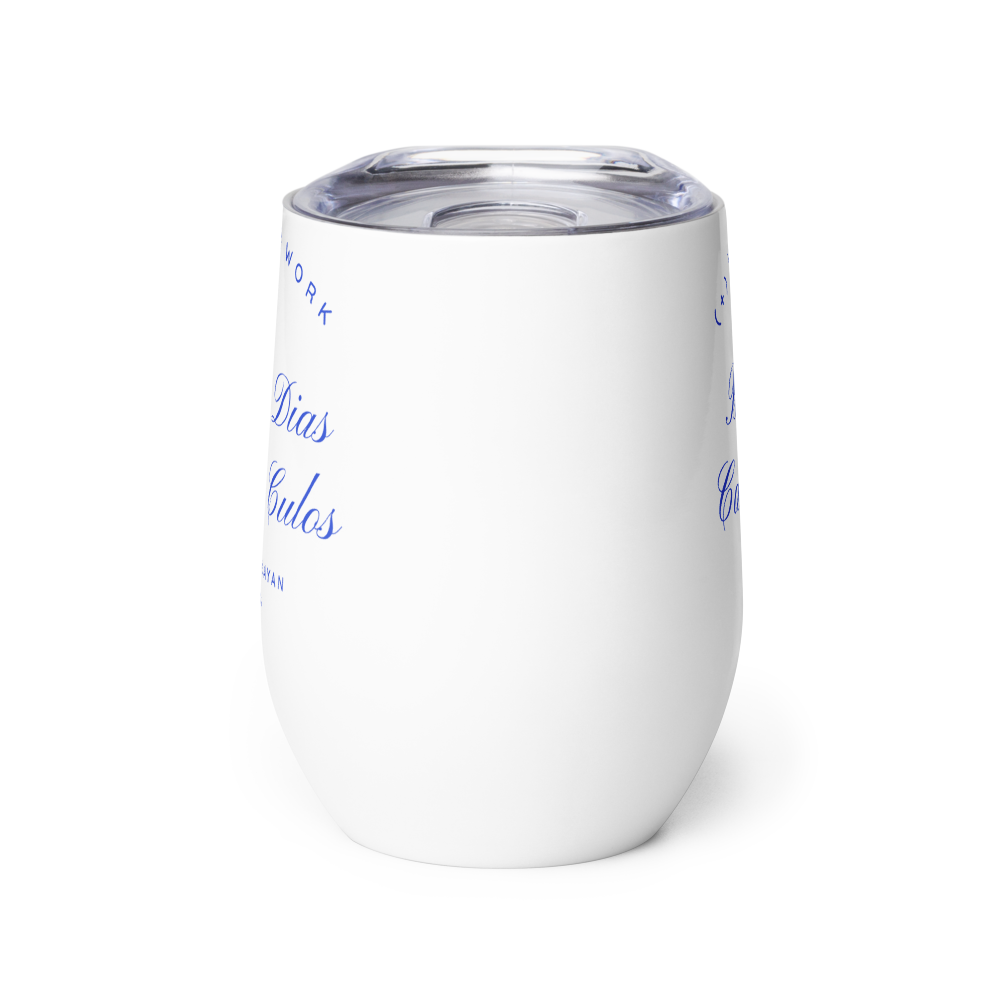 Kukulkan Wine Tumbler: Blue 