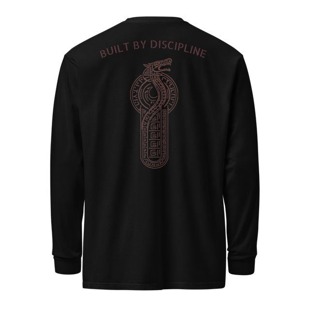 Kukulkan T-shits Long Sleeve: BUILT BY DISCIPLINE