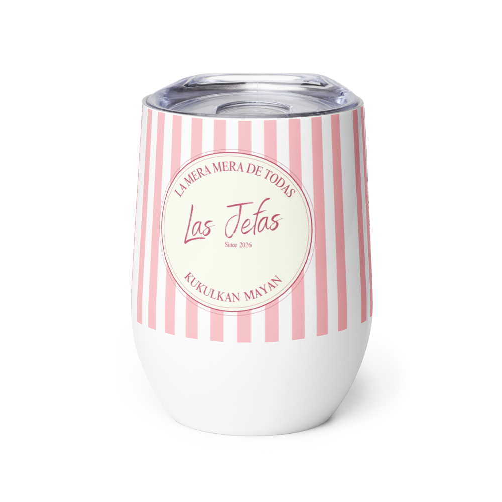 Kukulkan Wine Tumbler: Pink