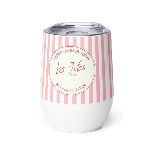 Kukulkan Wine Tumbler: Pink