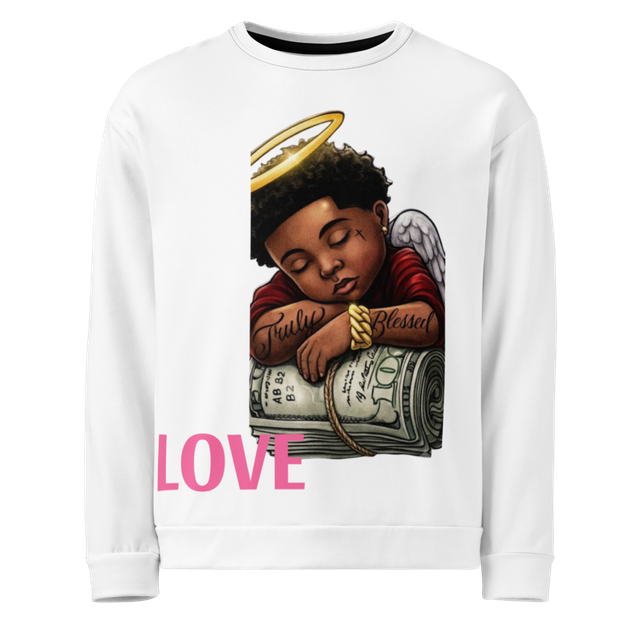 Truly Blessed Angel Sticker | Money & Halo Aesthet