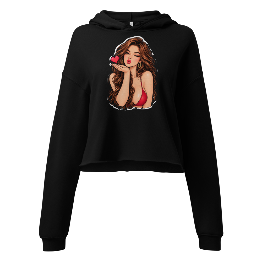 Glamorous Girl Blowing a Kiss Sticker | Flirty Bea