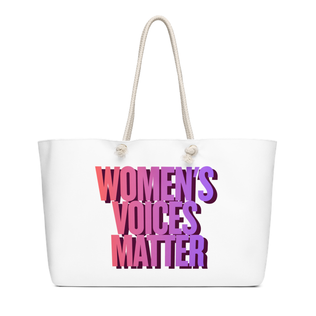 Women's Voices Matter Weekender Bag