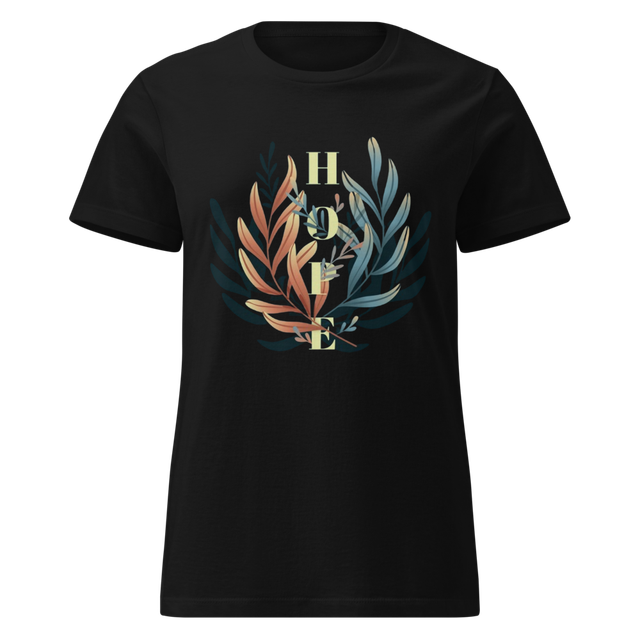 Elegant Floral Wings Hope Women's T-Shirt