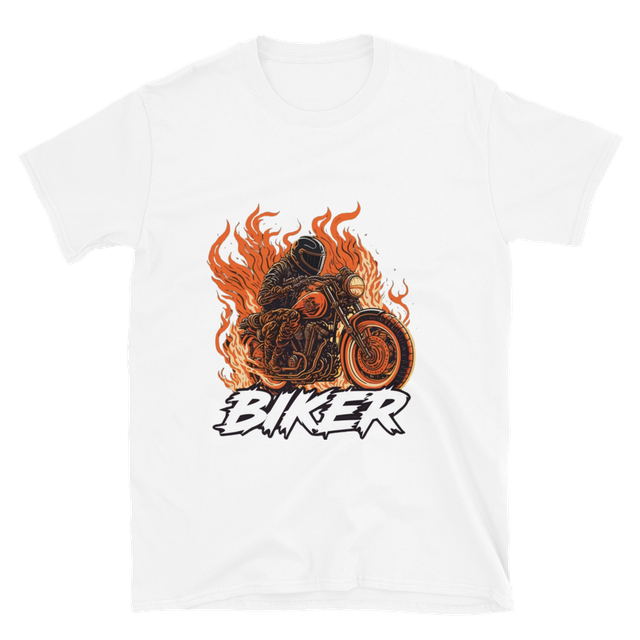 Vintage Flaming Biker Motorcycle Sweatshirt