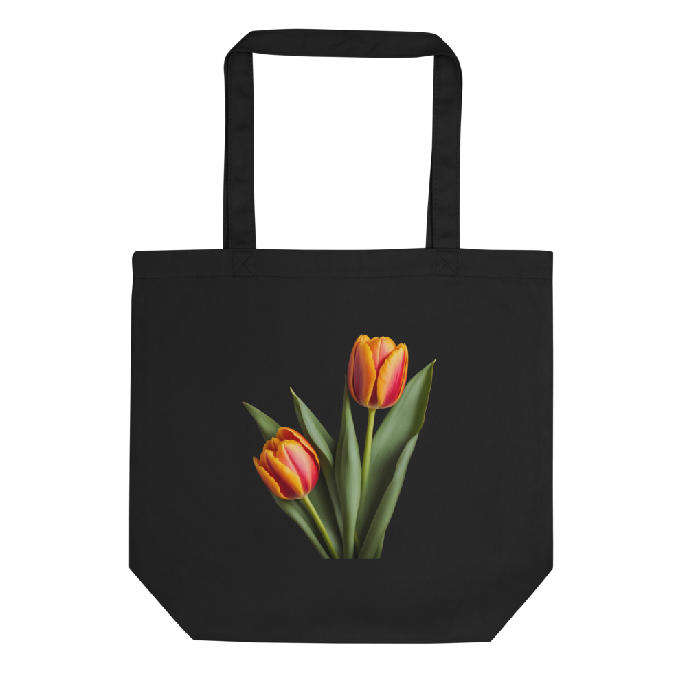 Red Tulip Canvas Tote Bag