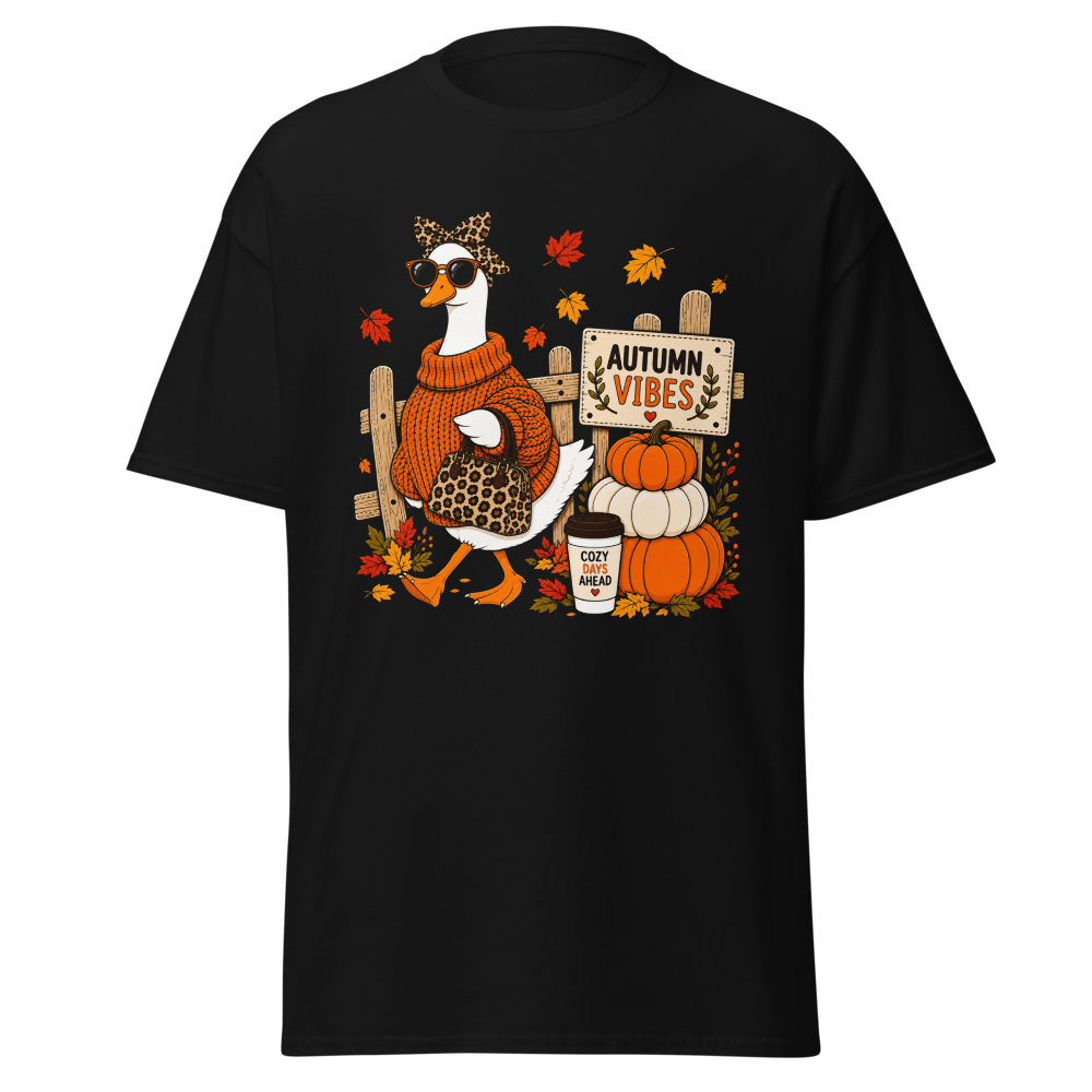 Autumn Vibes Goose Halloween T-Shirt
