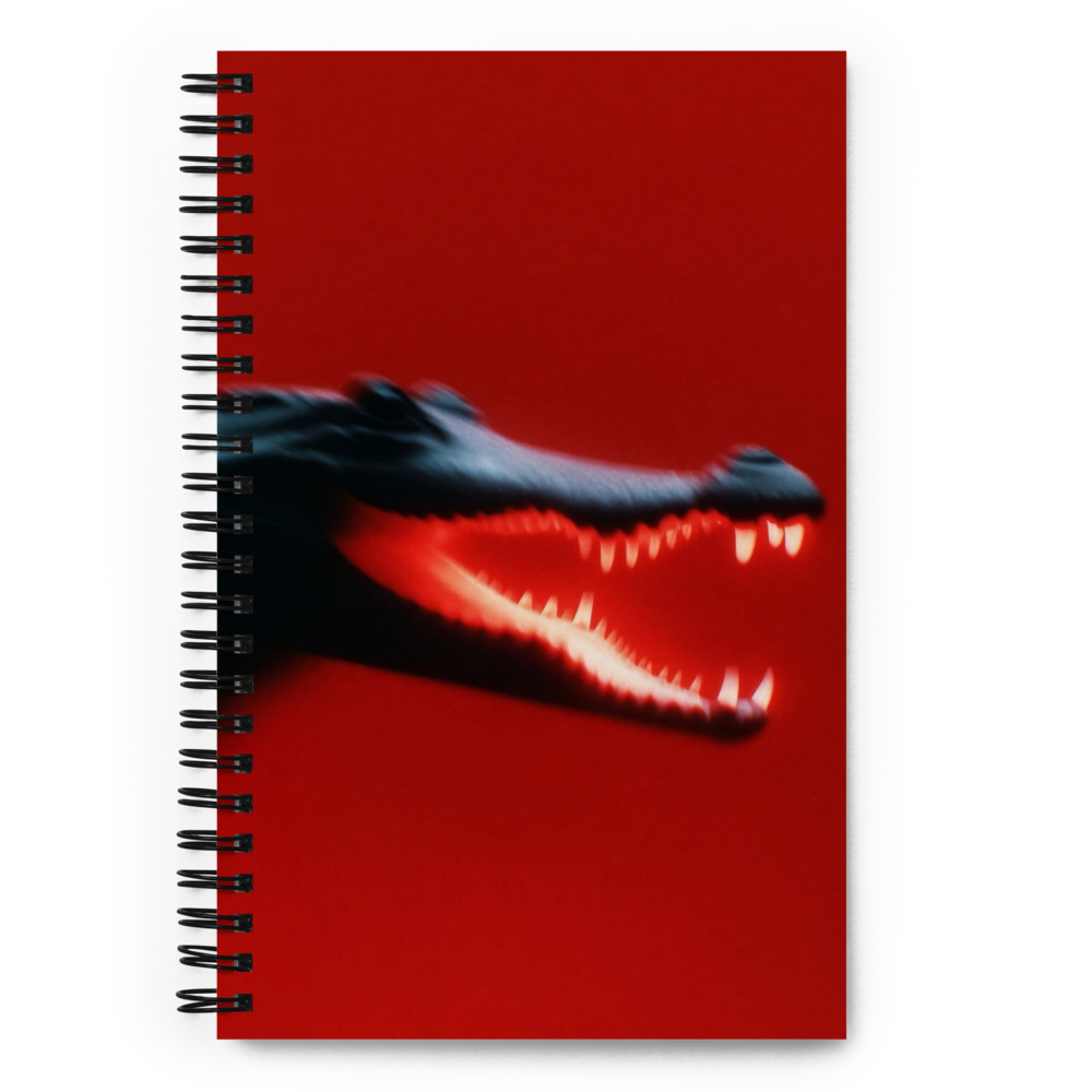 Red Croc Dotted Spiral Notebook