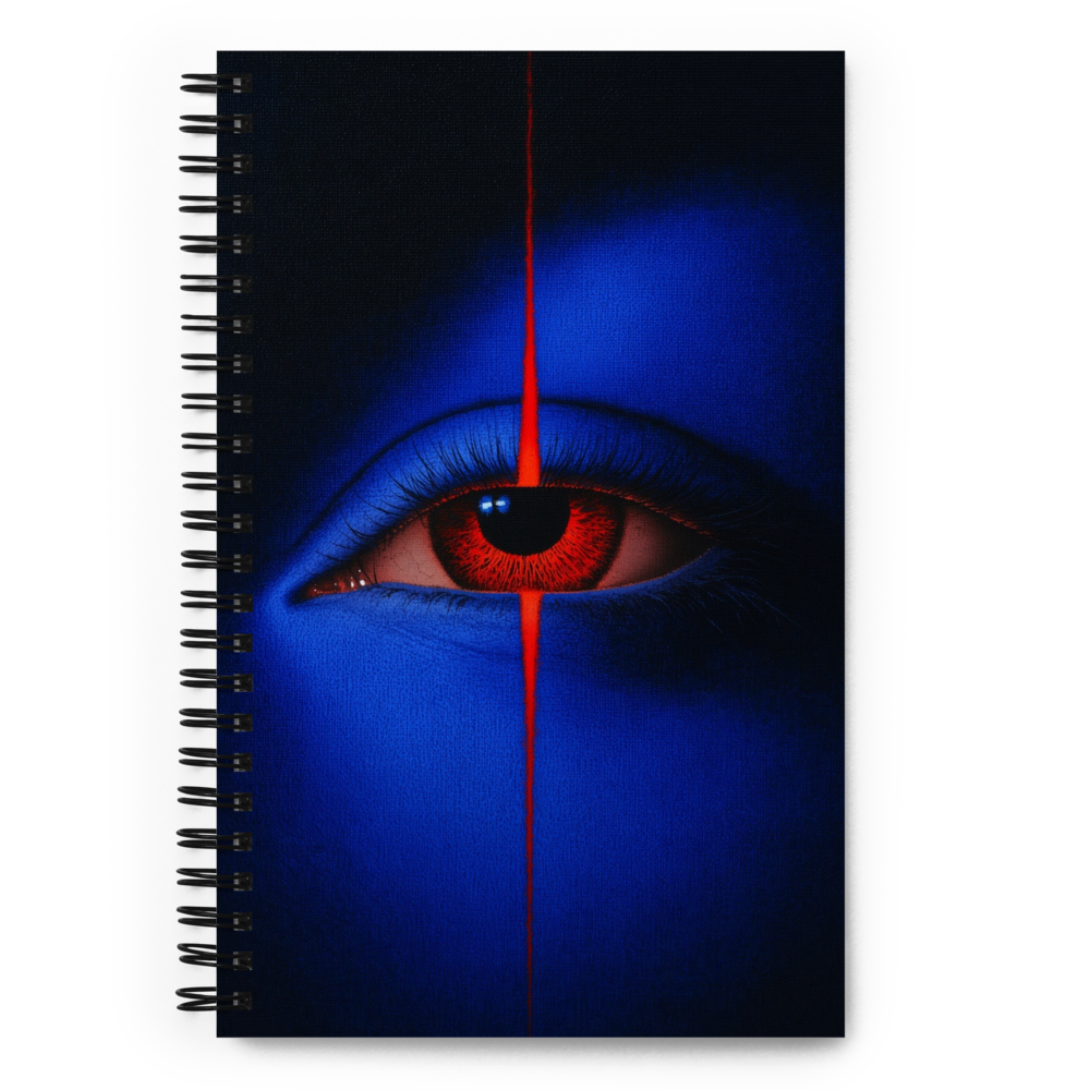 Blue Eye Dotted Spiral Notebook