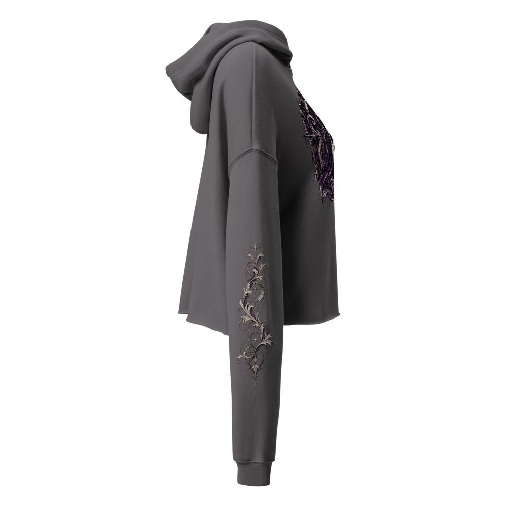 Purple Requiem Women's  Cropped Hoodie