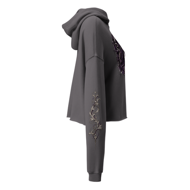 Purple Requiem Women's Cropped Hoodie