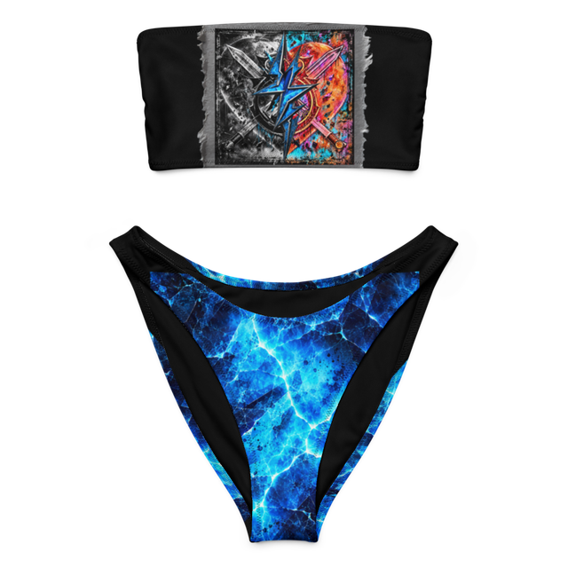 Naughty or Nice Recycled Bandeau Bikini