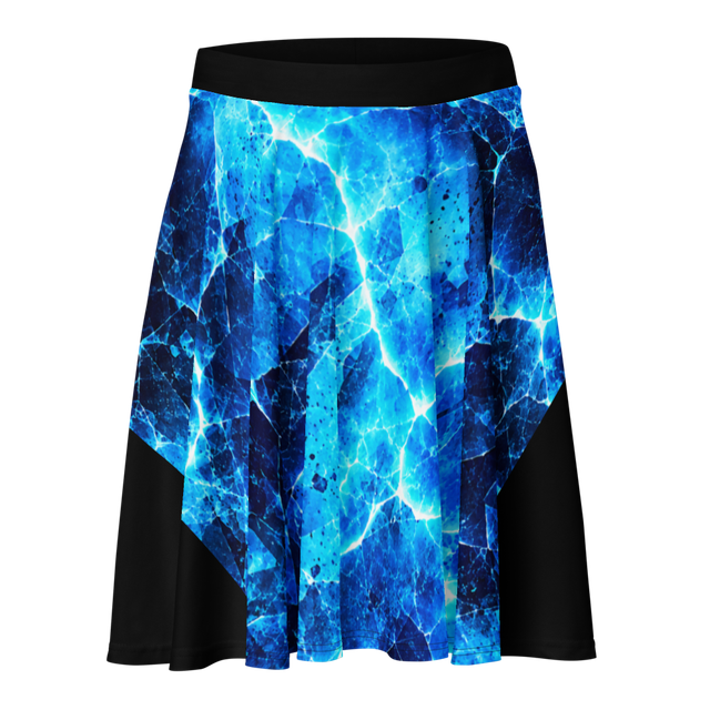 Naughty or Nice Print Skater Skirt