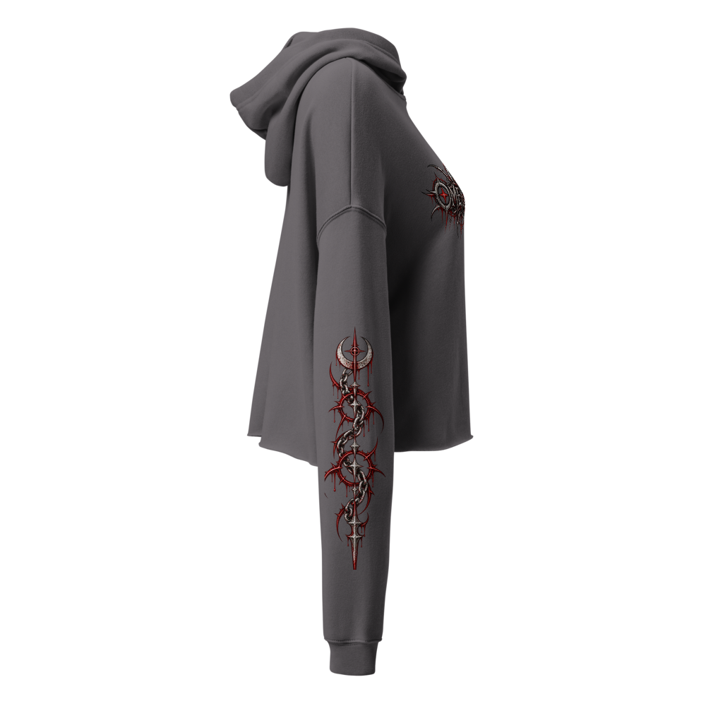 Crimson Covenant Women's  Cropped Hoodie