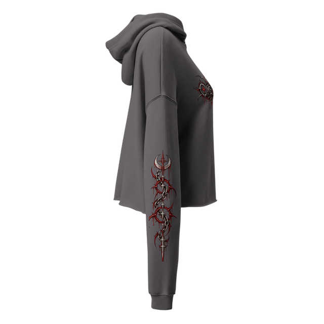 Crimson Covenant Women's Cropped Hoodie