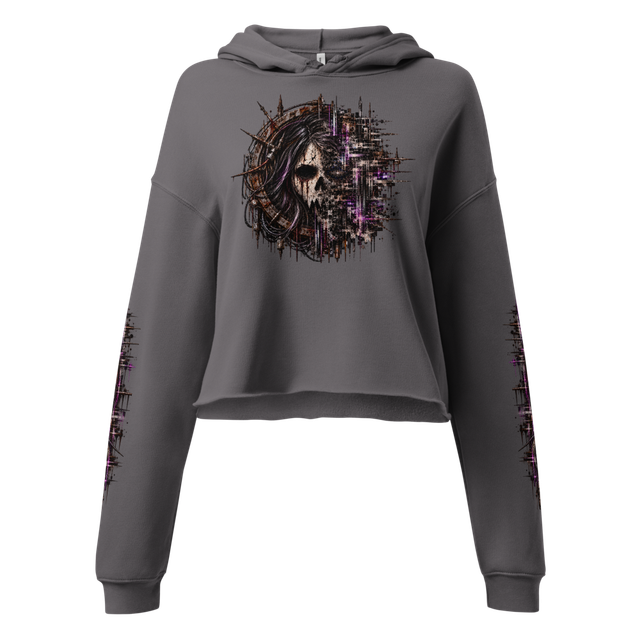 Signal Decay Women's Cropped Hoodie