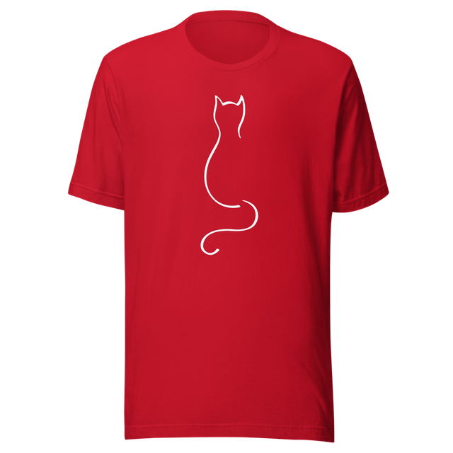 Silhouette of a cat (black on a light background)