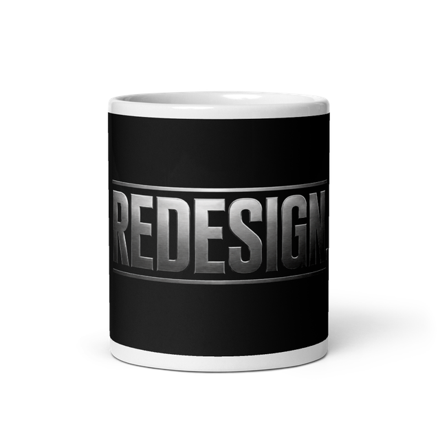 REDESIGN, Glossy White Coffee Mug