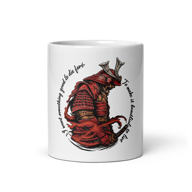 LIVE WITH PURPOSE, Glossy White Coffee Mug