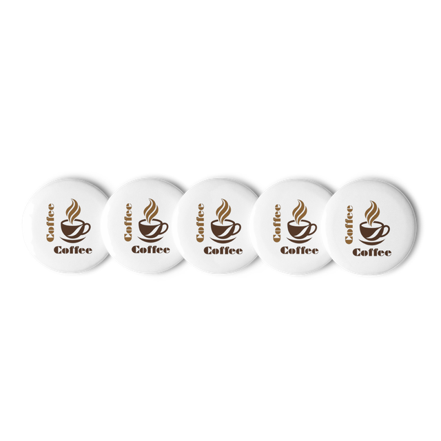 Coffee Pin Button