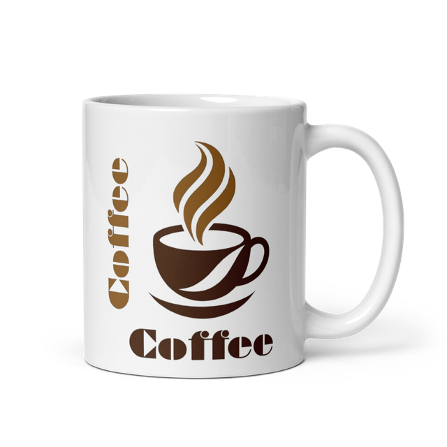 White Glossy Coffee mug