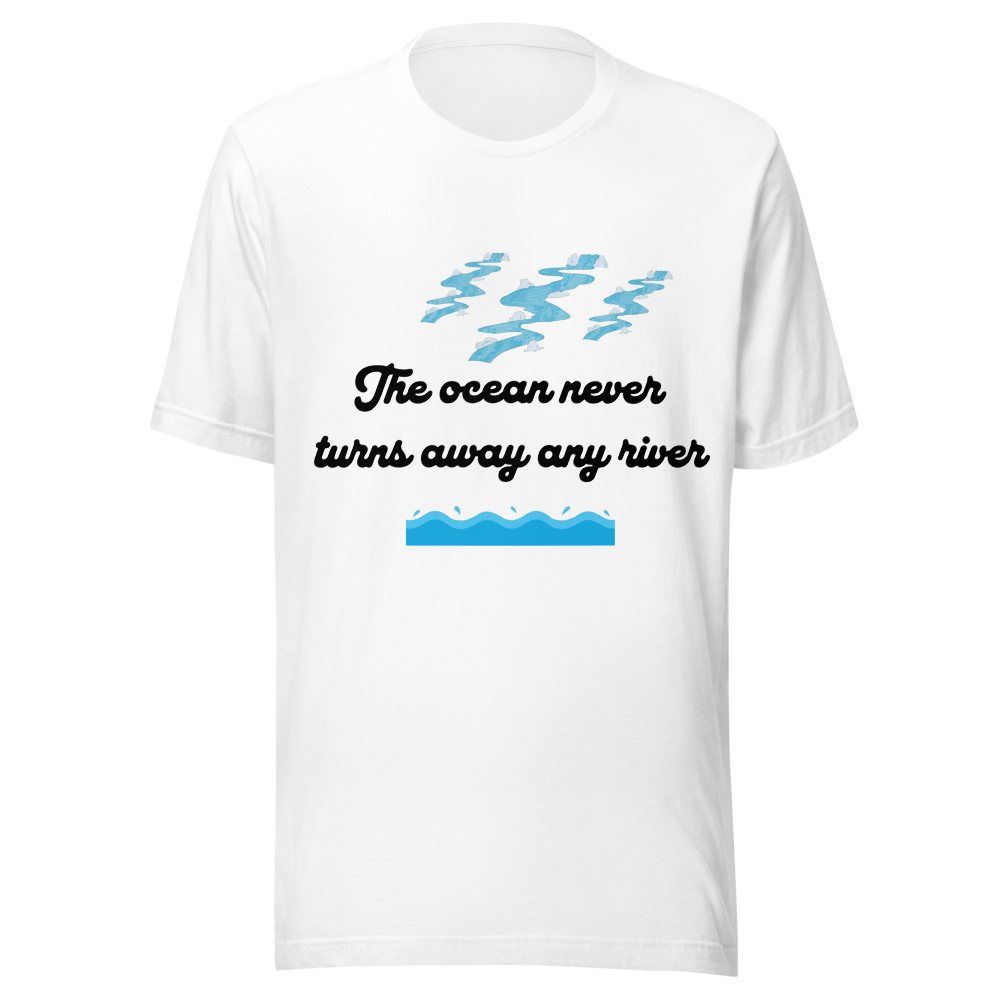 Rivers Flowing to Sea — Wise Heart & Ocean Quote A