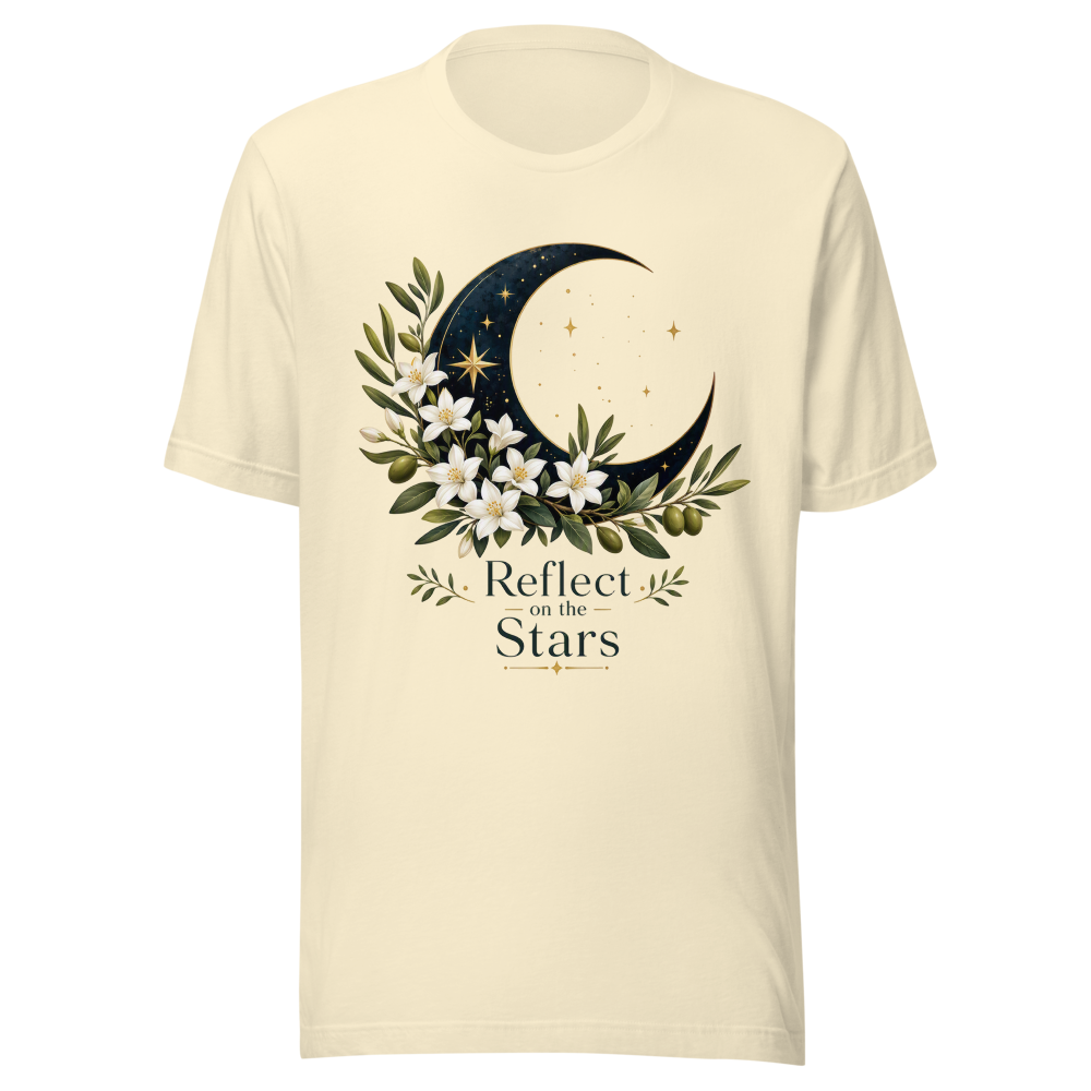 Celestial Stargazer Crescent Moon T-Shirt
