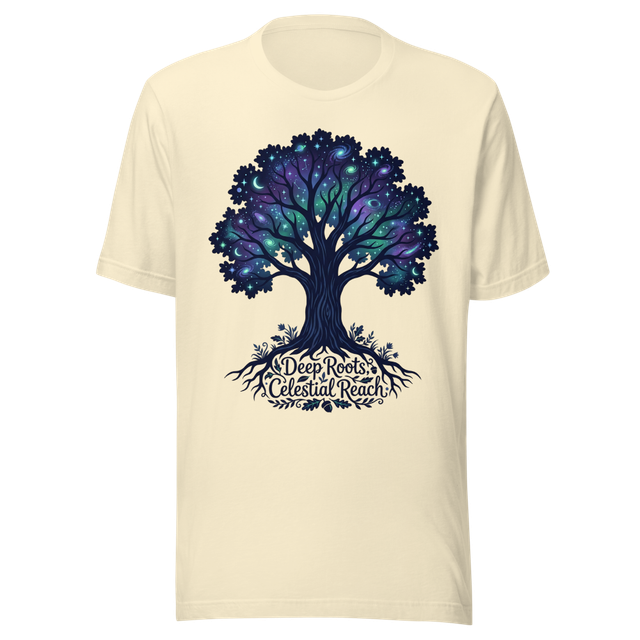Deep Roots Celestial Reach Oak Tree T-Shirt
